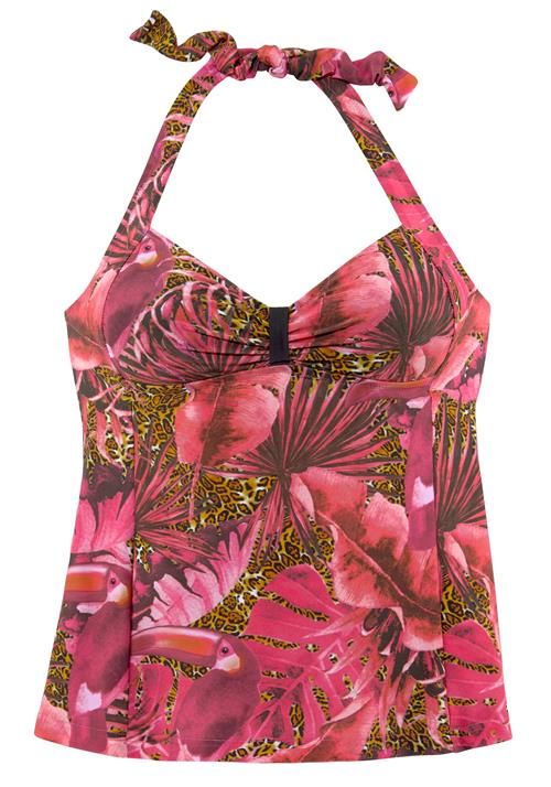 LASCANA Tankini  grøn / pink / rød / sort