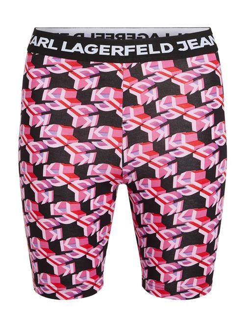 Se KARL LAGERFELD JEANS Leggings  lys pink / rød / sort / hvid ved About You