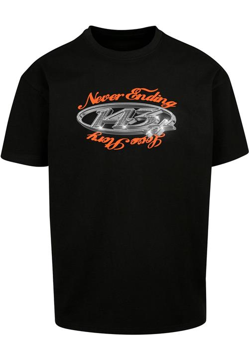 MT Upscale Bluser & t-shirts 'Never ending...'  sølvgrå / neonorange / sort