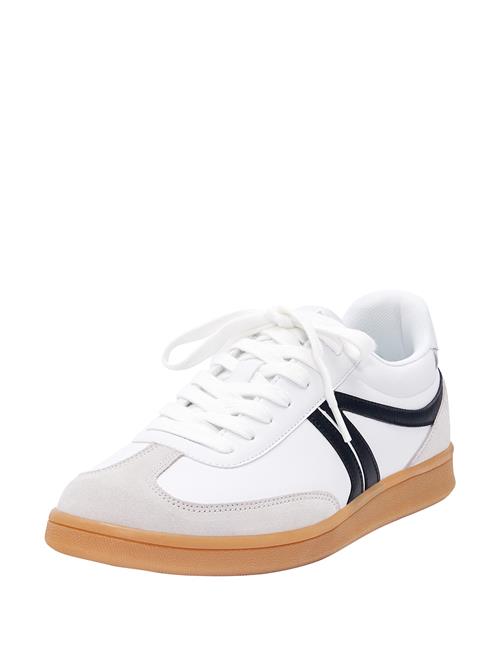 Pull&Bear Sneaker low  lysegrå / sort / hvid