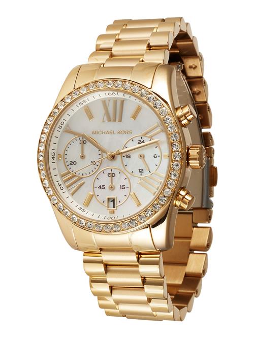 MICHAEL Michael Kors Analogt ur 'Lexington'  guld / transparent / perlehvid