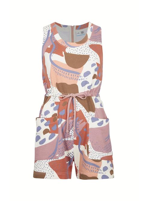 Se O'NEILL Jumpsuit 'Elandra'  blå / lyseorange / gammelrosa / hvid ved About You