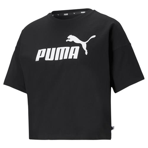 PUMA Funktionsbluse 'Essentials'  sort / hvid