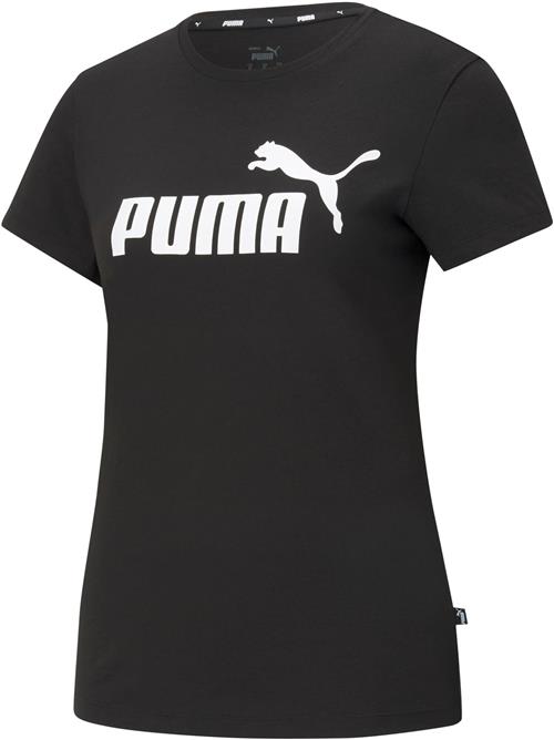 Se PUMA Funktionsbluse 'Essential'  sort / hvid ved About You