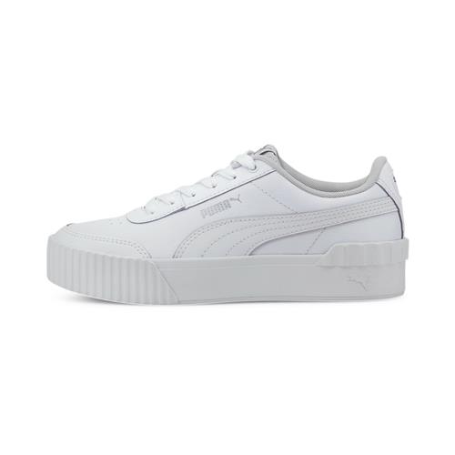 Se PUMA Sneaker low 'Carina Lift'  sølv / hvid ved About You