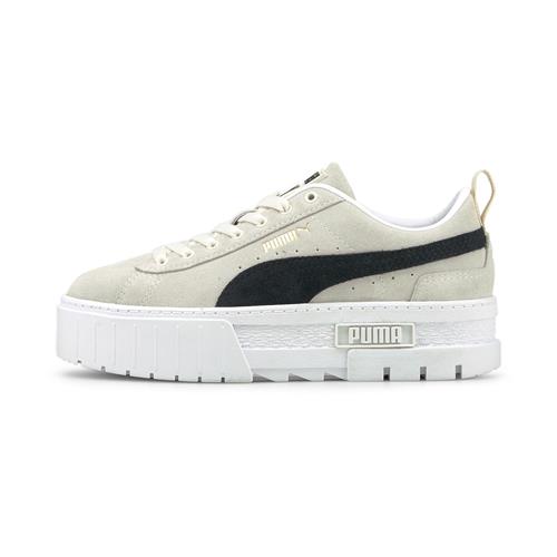 PUMA Sneaker low 'Mayze'  elfenben / guld / sort