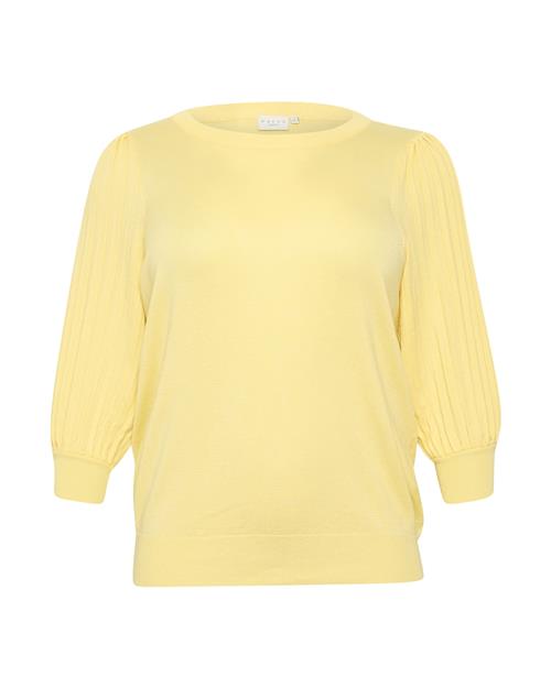 KAFFE CURVE Pullover  pastelgul