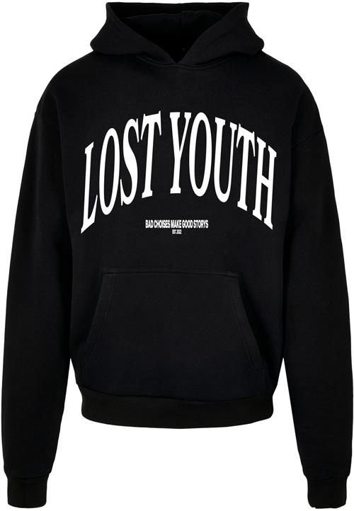 Se Lost Youth Sweatshirt 'Classic V.1'  sort / hvid ved About You