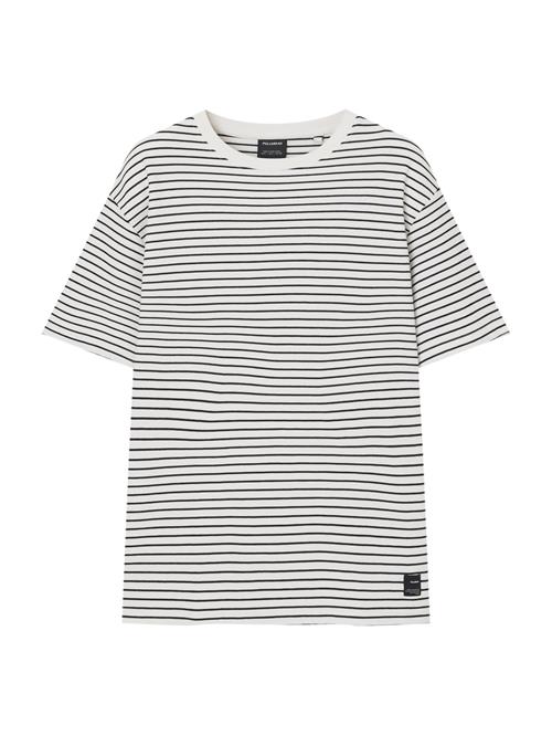 Pull&Bear Bluser & t-shirts  sort / hvid