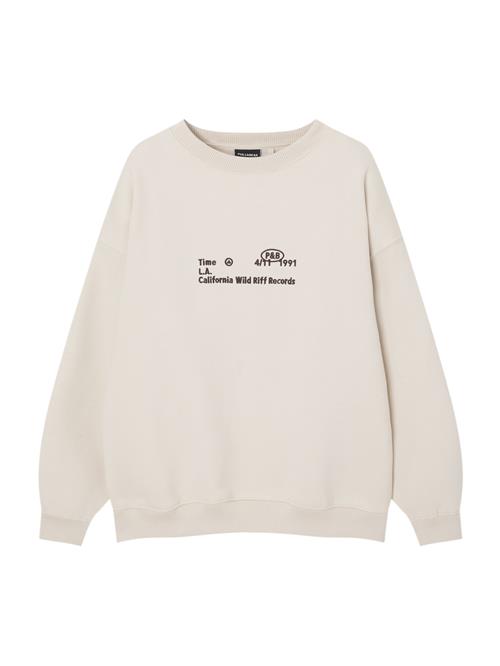 Pull&Bear Sweatshirt  ecru / choko