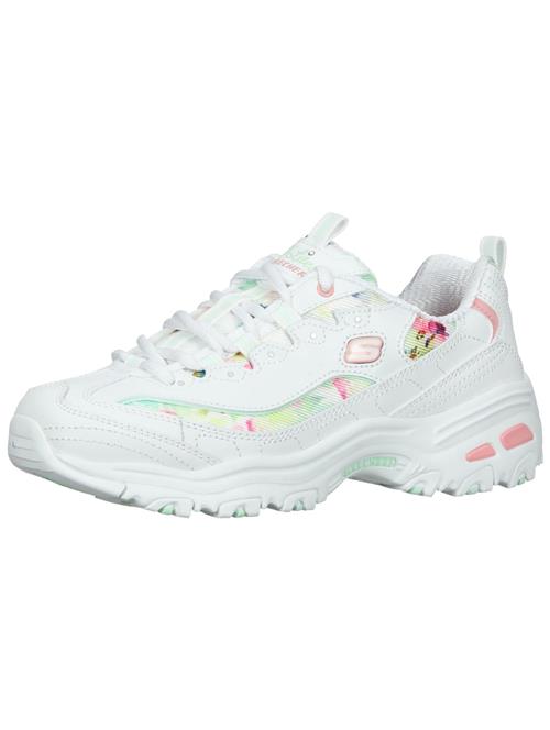 Se SKECHERS Sneaker low  gul / grøn / lilla / pink / hvid ved About You