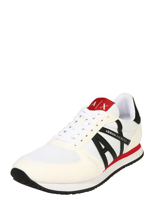 ARMANI EXCHANGE Sneaker low  rød / sort / hvid / offwhite