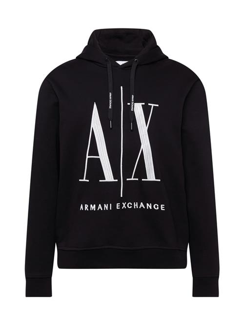 ARMANI EXCHANGE Sweatshirt  sort / hvid