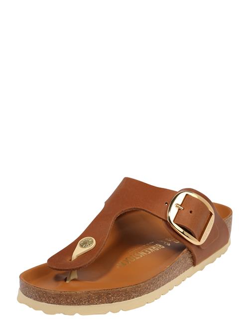 BIRKENSTOCK Klipklappere 'Gizeh'  brun / guld