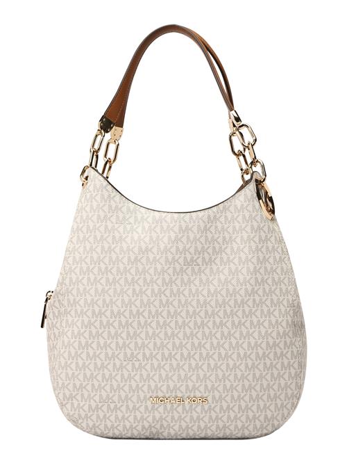 Se MICHAEL Michael Kors Håndtaske 'Lillie'  creme / mørkebeige / karamel ved About You