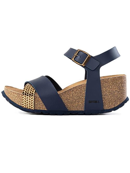 Bayton Sandaler med rem 'Minorque'  navy / guld