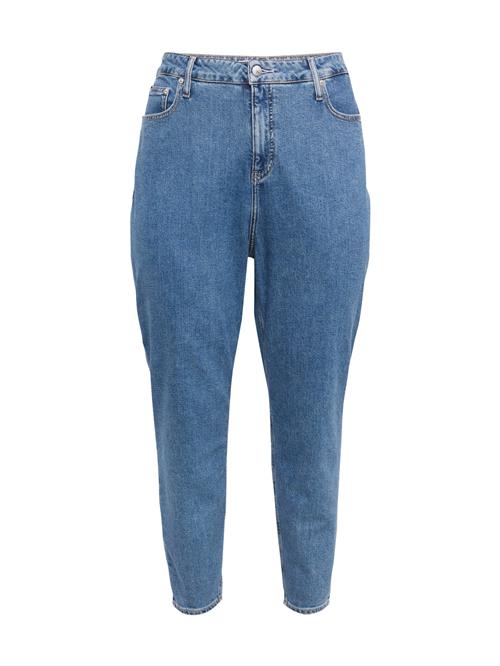 Calvin Klein Jeans Curve Jeans 'MOM Jeans PLUS'  blue denim / hvid