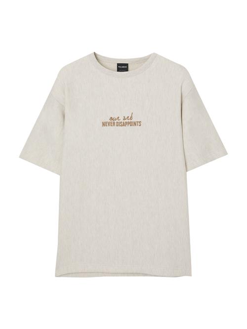 Pull&Bear Bluser & t-shirts  ecru / brun