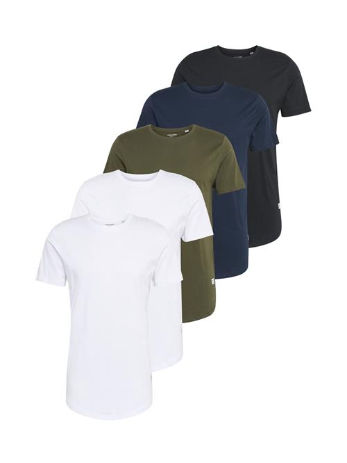 Se JACK & JONES Bluser & t-shirts 'JJENoa'  navy / mørkegrøn / sort / hvid ved About You