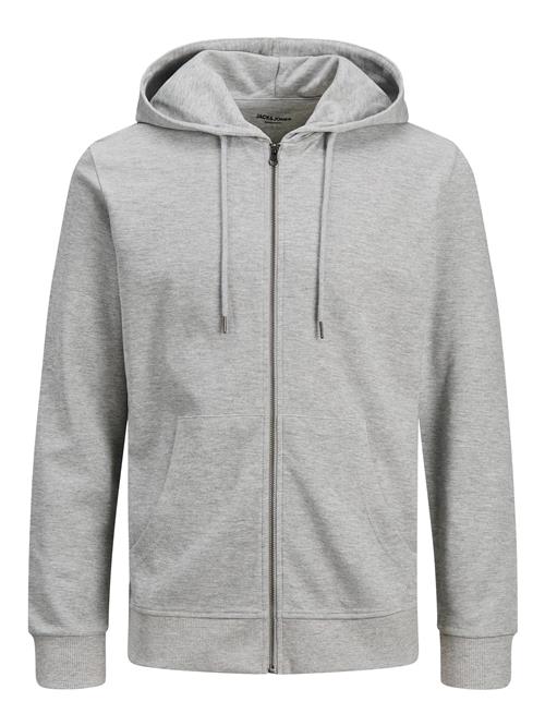 JACK & JONES Sweatjakke  grå-meleret