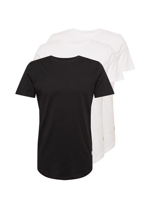 JACK & JONES Bluser & t-shirts 'JJENoa'  sort / hvid