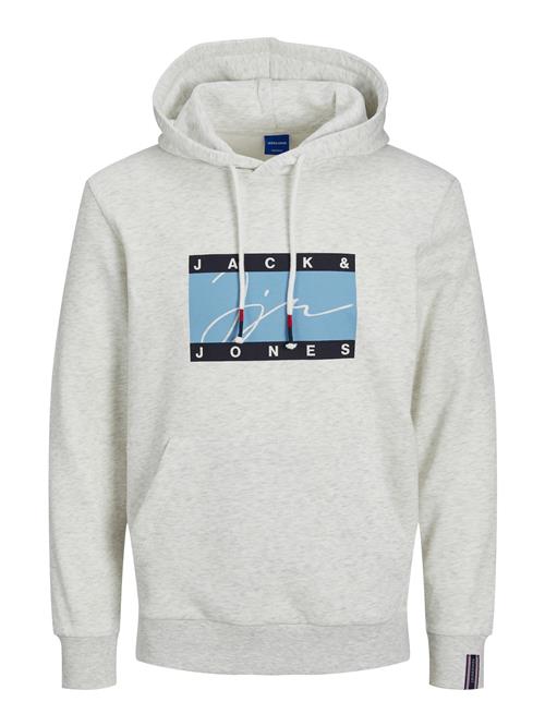 Se JACK & JONES Sweatshirt 'Josh'  navy / røgblå / hvid / hvid-meleret ved About You