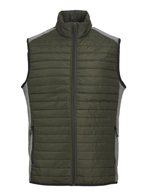 JACK & JONES Vest  grå / grøn