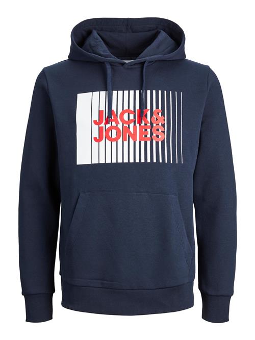 JACK & JONES Sweatshirt  marin / brandrød / hvid