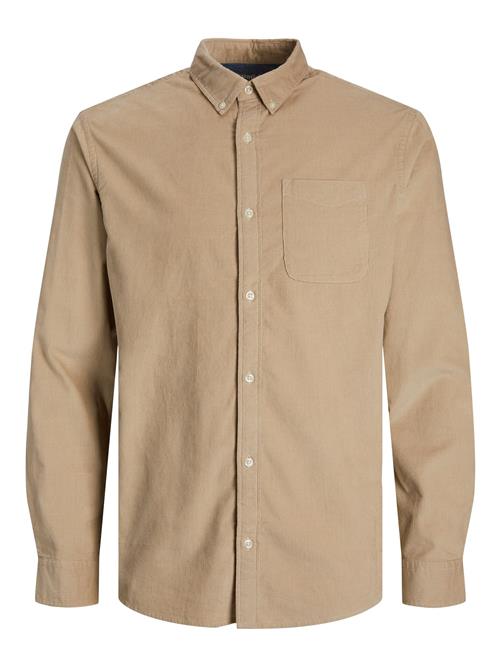 JACK & JONES Skjorte  mørkebeige