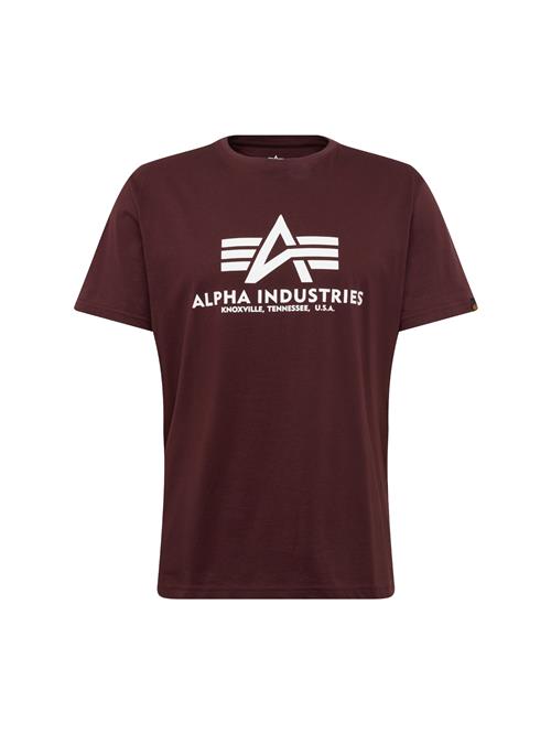 Se ALPHA INDUSTRIES Bluser & t-shirts  vinrød / hvid ved About You