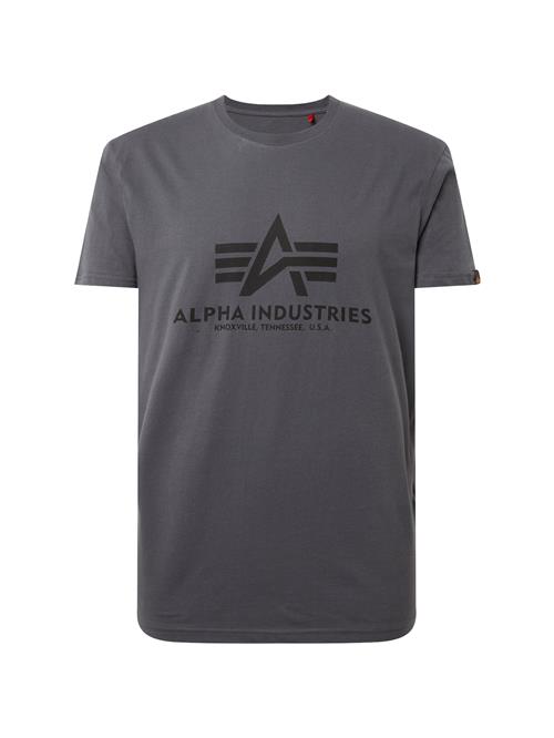 ALPHA INDUSTRIES Bluser & t-shirts  mørkegrå / sort