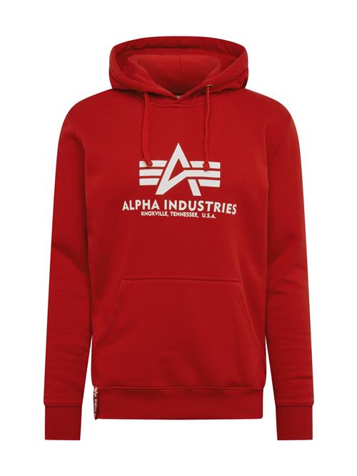 Se ALPHA INDUSTRIES Sweatshirt  rød / hvid ved About You