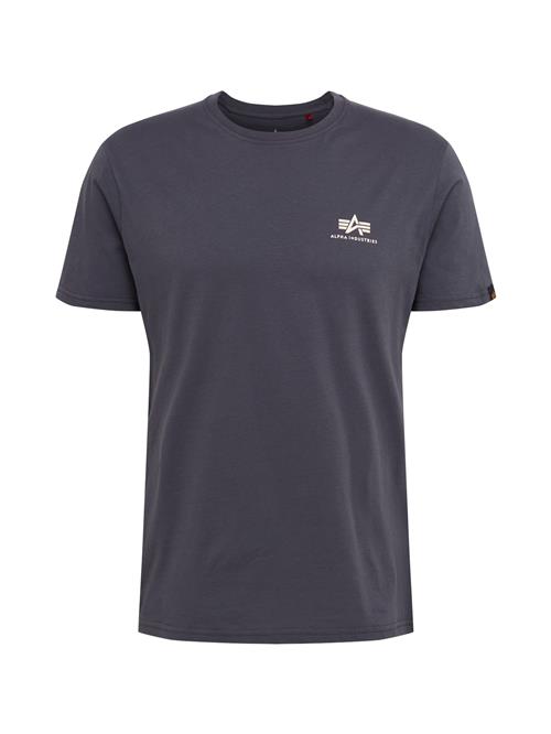 ALPHA INDUSTRIES Bluser & t-shirts  mørkegrå / hvid