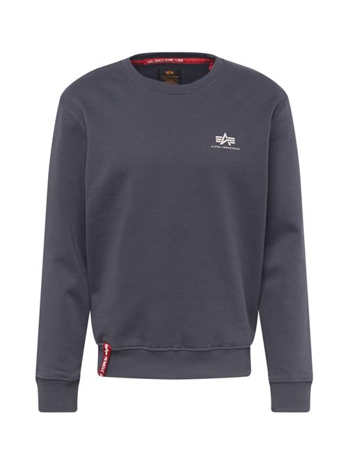 ALPHA INDUSTRIES Sweatshirt  mørkegrå / naturhvid