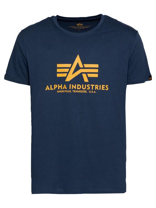 ALPHA INDUSTRIES Bluser & t-shirts  mørkeblå / sennep