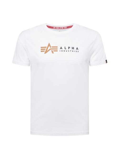 ALPHA INDUSTRIES Bluser & t-shirts  cognac / sort / hvid