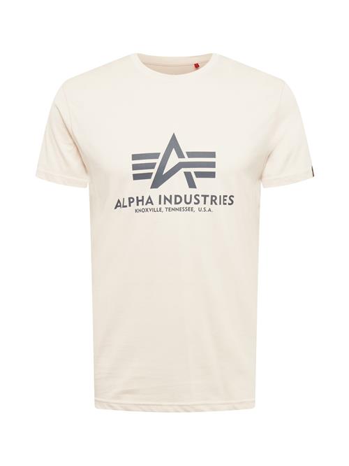 ALPHA INDUSTRIES Bluser & t-shirts  sort / uldhvid