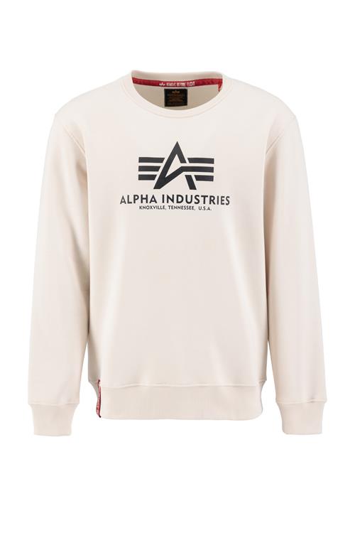 ALPHA INDUSTRIES Sweatshirt  sort / hvid