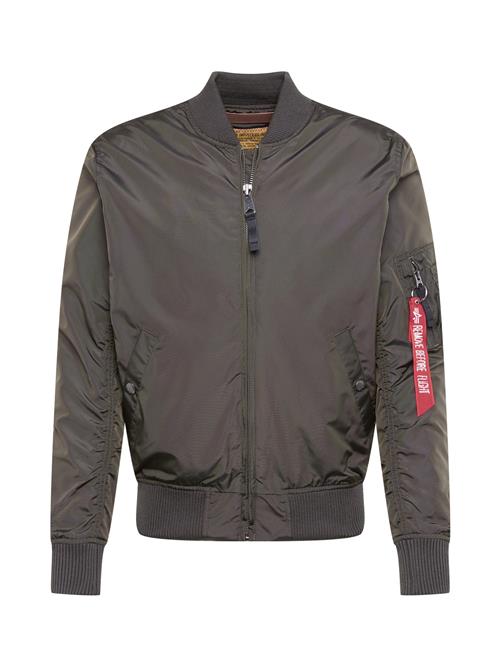 ALPHA INDUSTRIES Overgangsjakke 'MA-1 TT'  grafit / rød / hvid