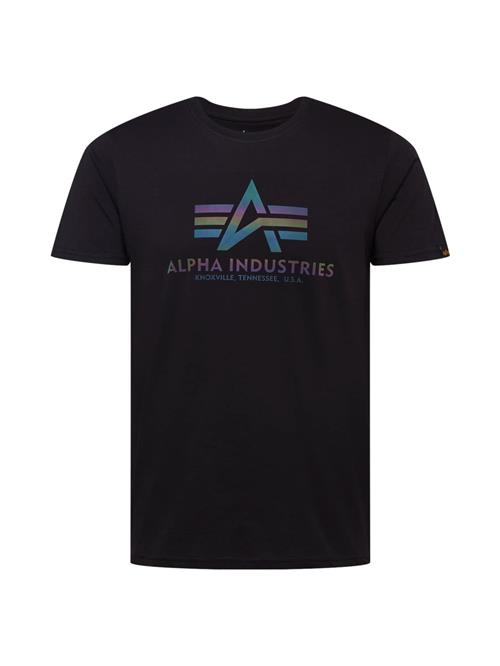 ALPHA INDUSTRIES Bluser & t-shirts  blå / grøn / mørkelilla / orange / sort