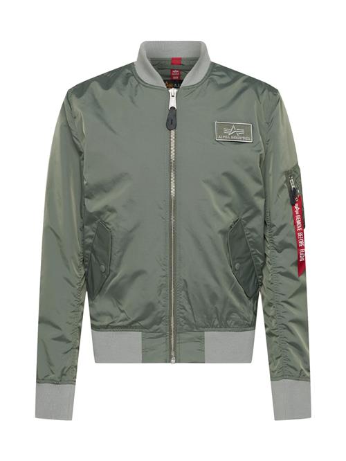 ALPHA INDUSTRIES Overgangsjakke  lysegrå / khaki / rød / sort