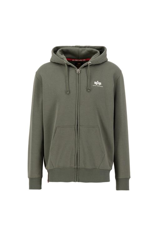 Se ALPHA INDUSTRIES Sweatjakke  oliven / hvid ved About You