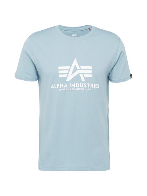 ALPHA INDUSTRIES Bluser & t-shirts  lyseblå / hvid