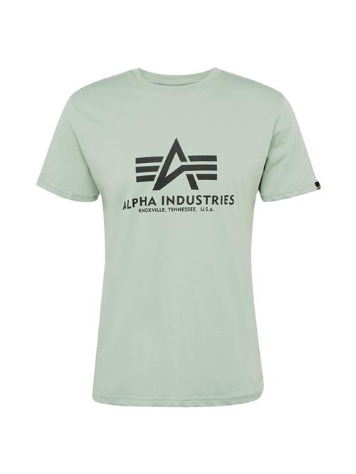 ALPHA INDUSTRIES Bluser & t-shirts  pastelgrøn / sort