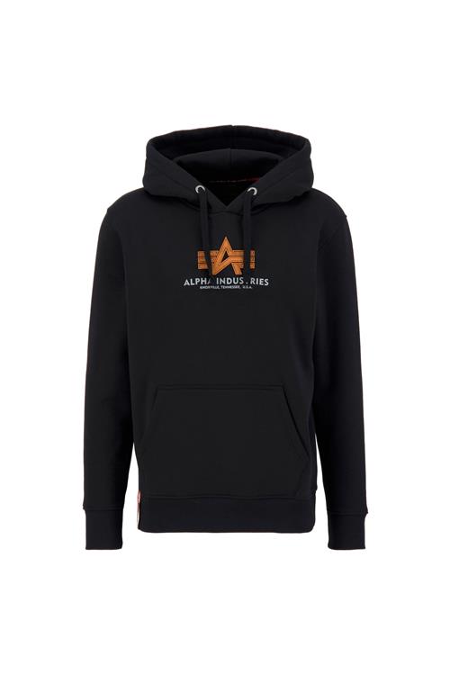 ALPHA INDUSTRIES Sweatshirt  orange / sort / hvid