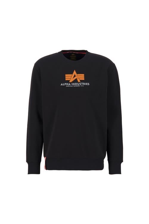 ALPHA INDUSTRIES Sweatshirt  sølvgrå / orange / sort