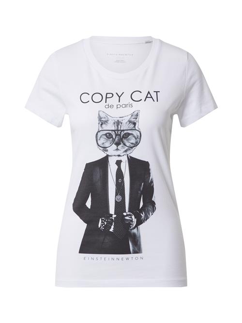 EINSTEIN & NEWTON Shirts 'Copy Cat'  sort / hvid