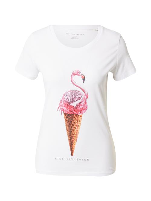 EINSTEIN & NEWTON Shirts 'Flamingo Ice'  brun / kastaniebrun / pink / mørk pink / hvid