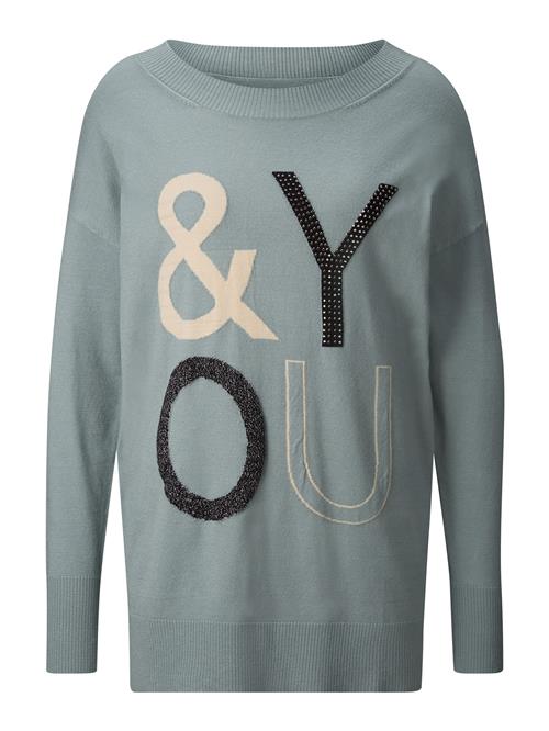 Se heine Pullover 'Rick Cardona'  beige / jade / sort ved About You