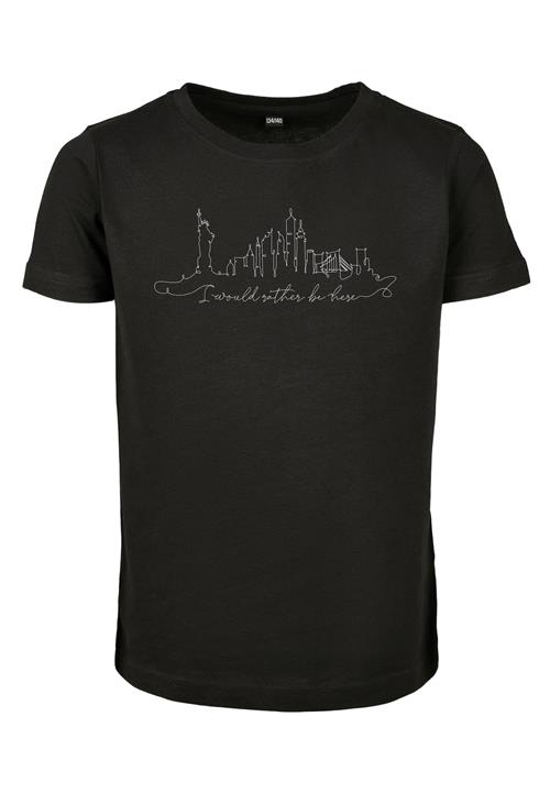 Mister Tee Shirts 'Want To Be Here'  sort / hvid